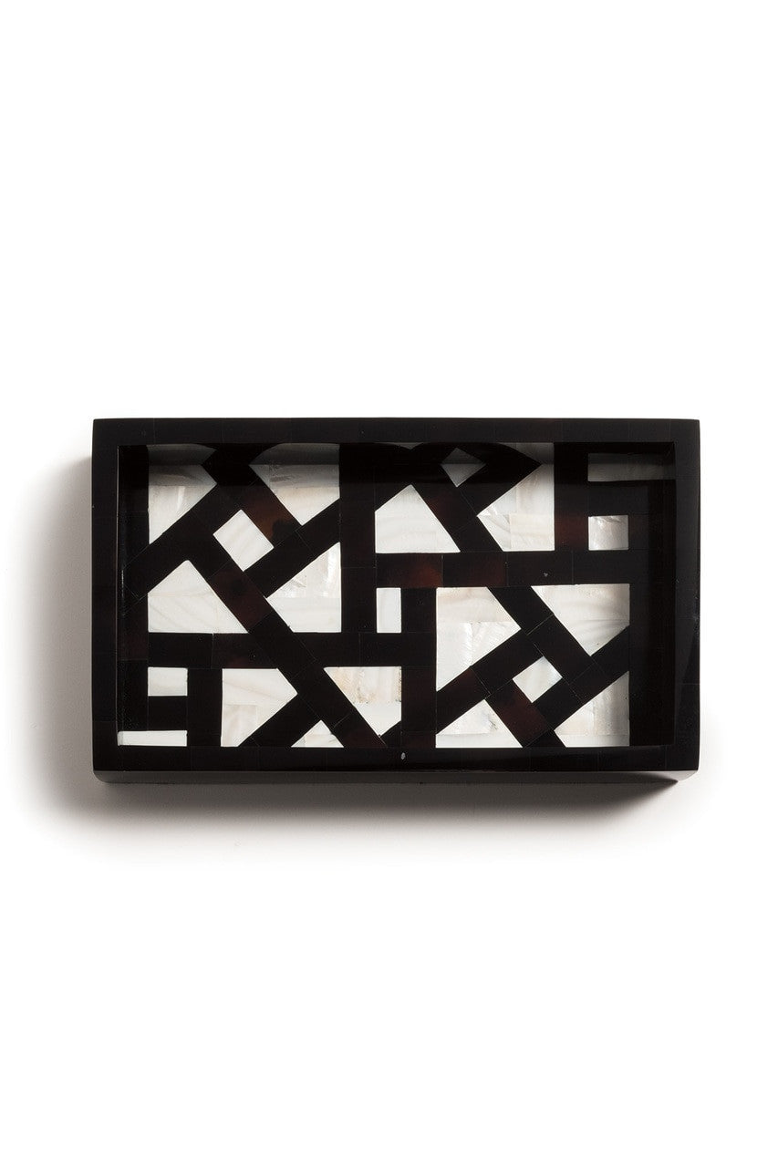 Buy Mindoro Small Tray in Black & White Online Black & White