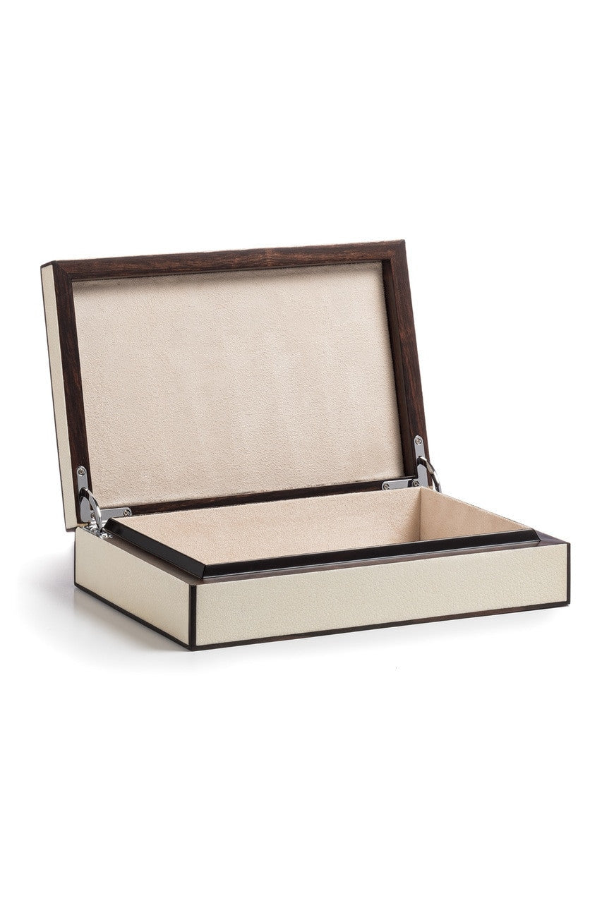 Buy Shagreen Dragon Box in White W/ Black Online White W/ Black