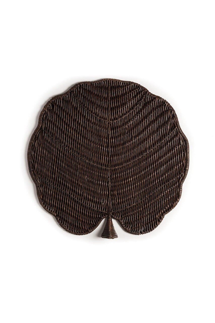 Buy Maranao Circle Leaf Tray in Brown Online Brown