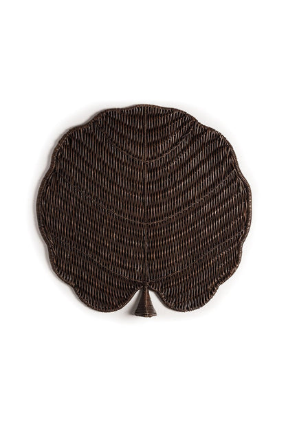 Buy Maranao Circle Leaf Tray in Brown Online Brown