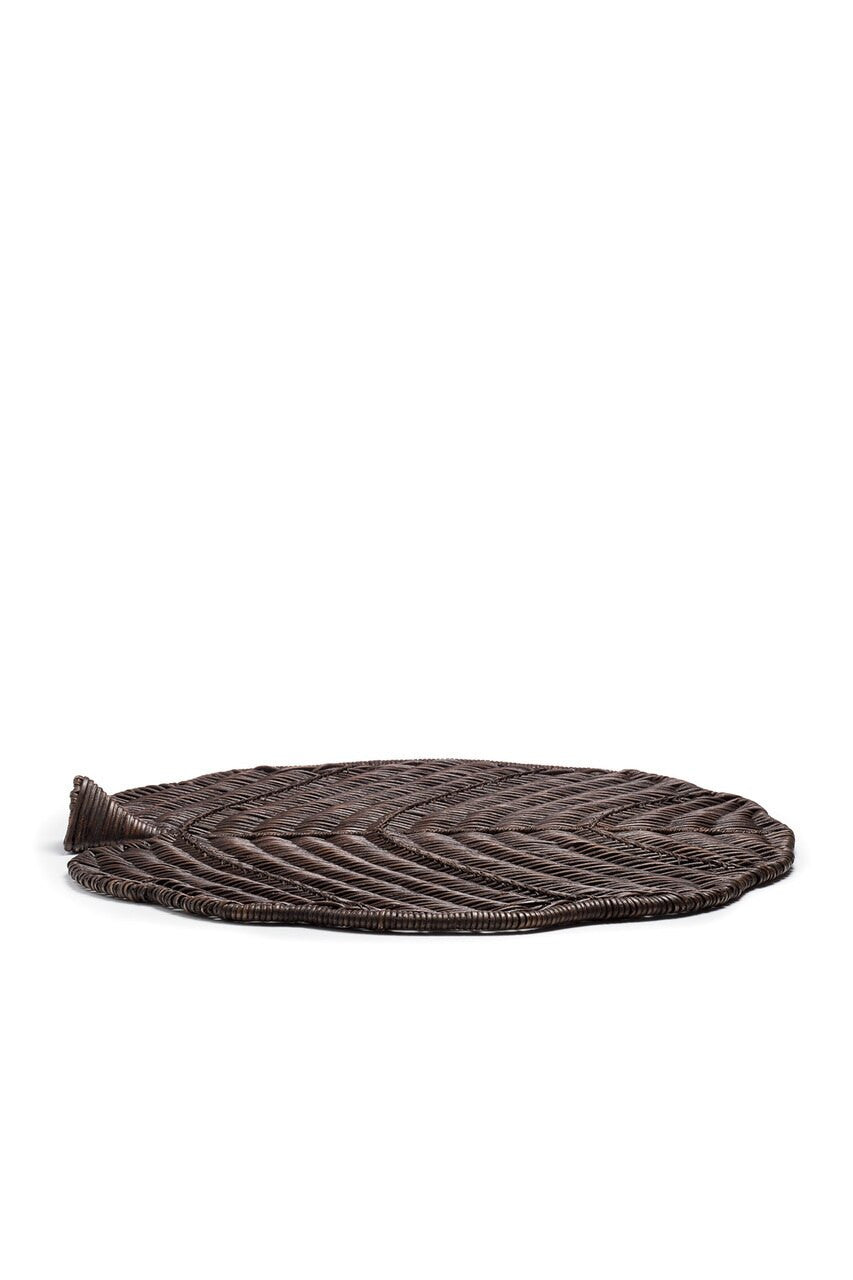 Buy Maranao Circle Leaf Tray in Brown Online Brown
