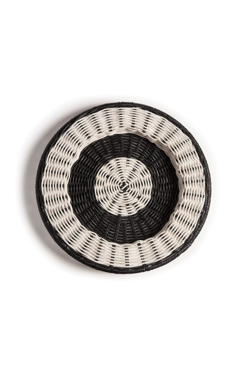 Buy Maranao Circular Stripe Tray in Brown Online Brown