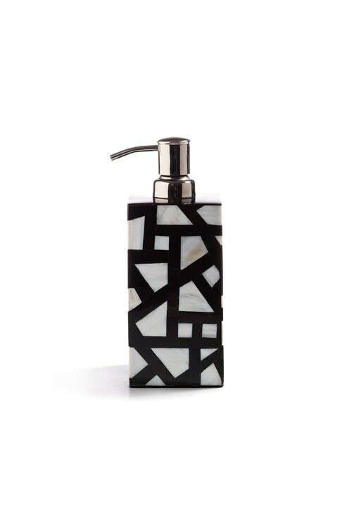Buy Mindoro Soap Dispenser in Black & White Online Black & White