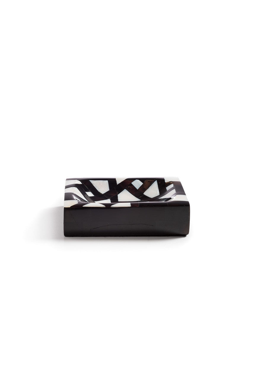 Buy Mindoro Soap Dish in Black & White Online Black & White
