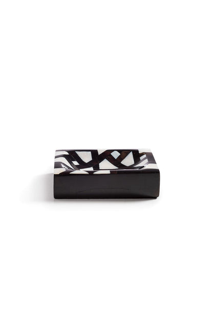 Buy Mindoro Soap Dish in Black & White Online Black & White