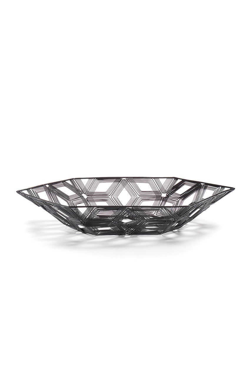 Buy Naga Hexagon Tray in Black Online Black
