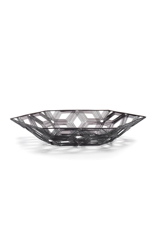 Buy Naga Hexagon Tray in Black Online Black