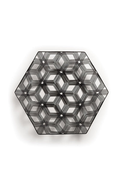 Buy Naga Hexagon Tray in Black Online Black