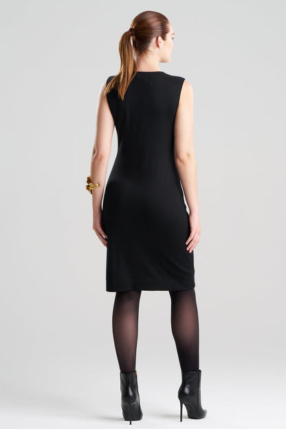 Layering Jersey Sleeveless Dress Black