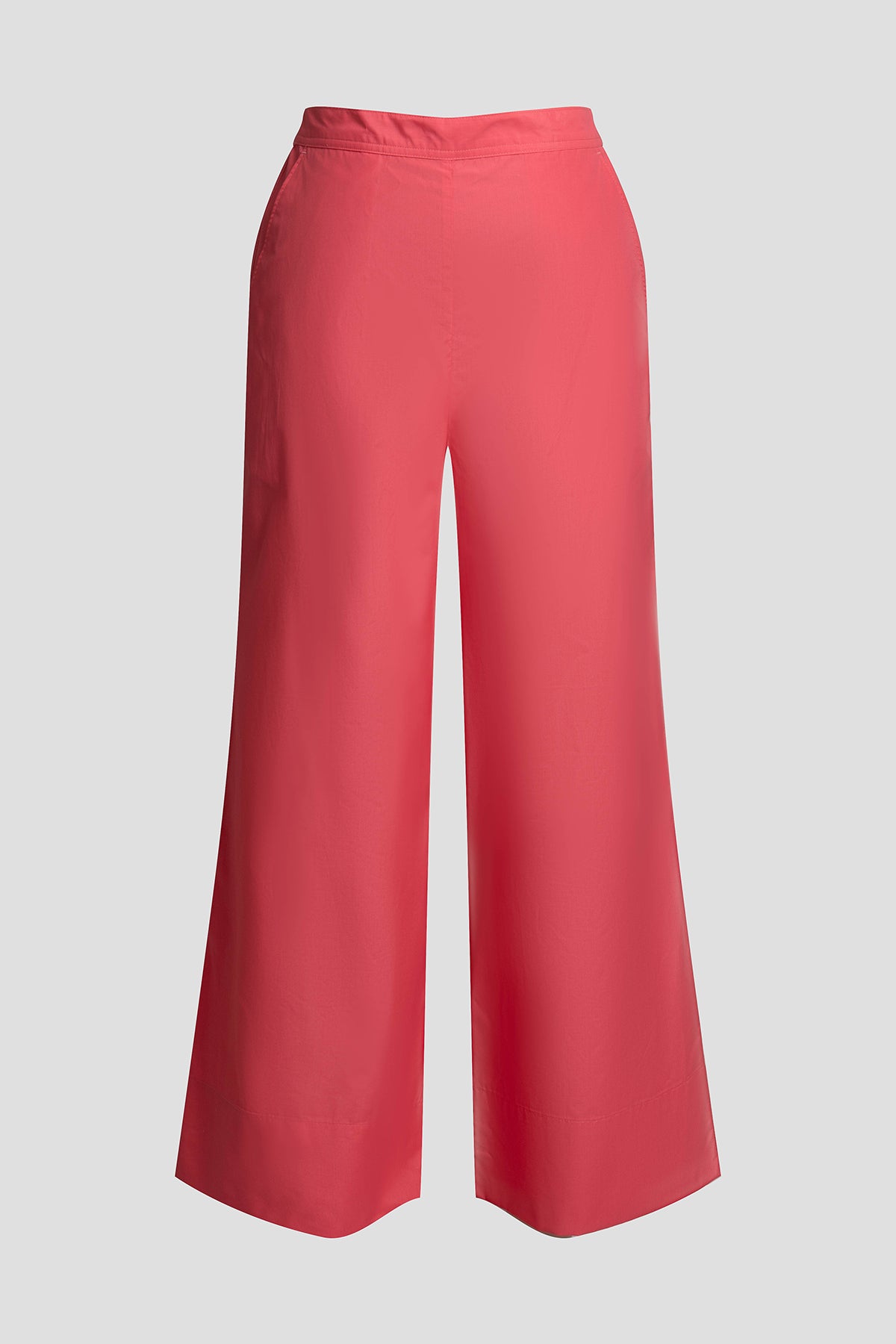 Techno Poplin Cropped Pants Vivid Coral