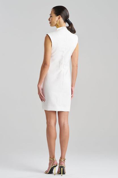 Canvas Cotton Sheath Dress White