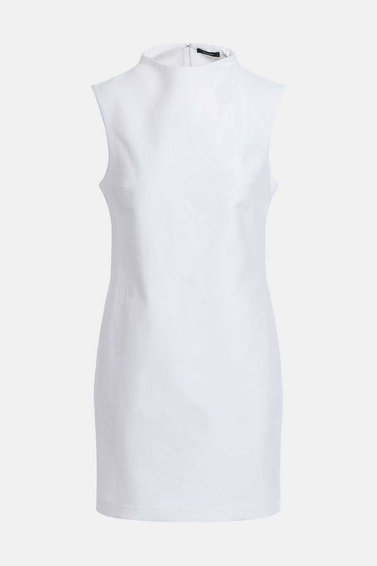 Canvas Cotton Sheath Dress White