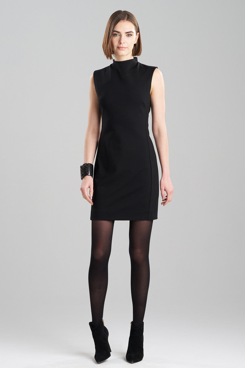 Buy Compact Knit Sheath Dress in Black Online Black