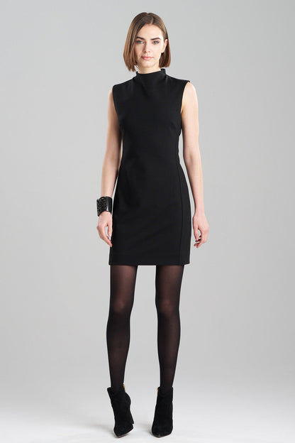 Buy Compact Knit Sheath Dress in Black Online Black