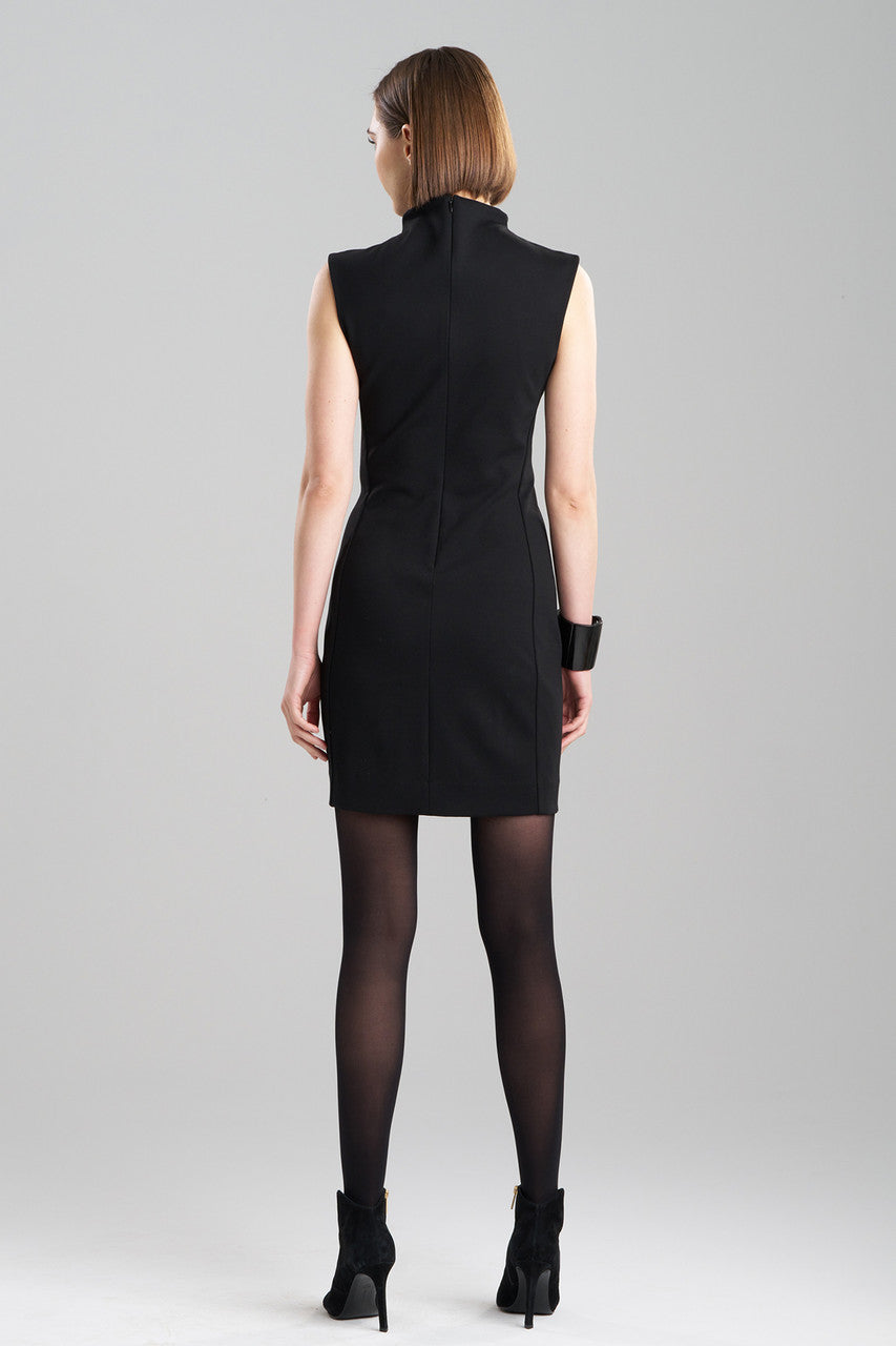 Buy Compact Knit Sheath Dress in Black Online Black