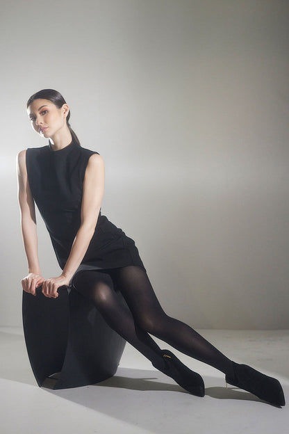 Buy Compact Knit Sheath Dress in Black Online Black