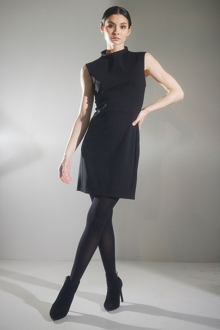 Buy Compact Knit Sheath Dress in Black Online Black