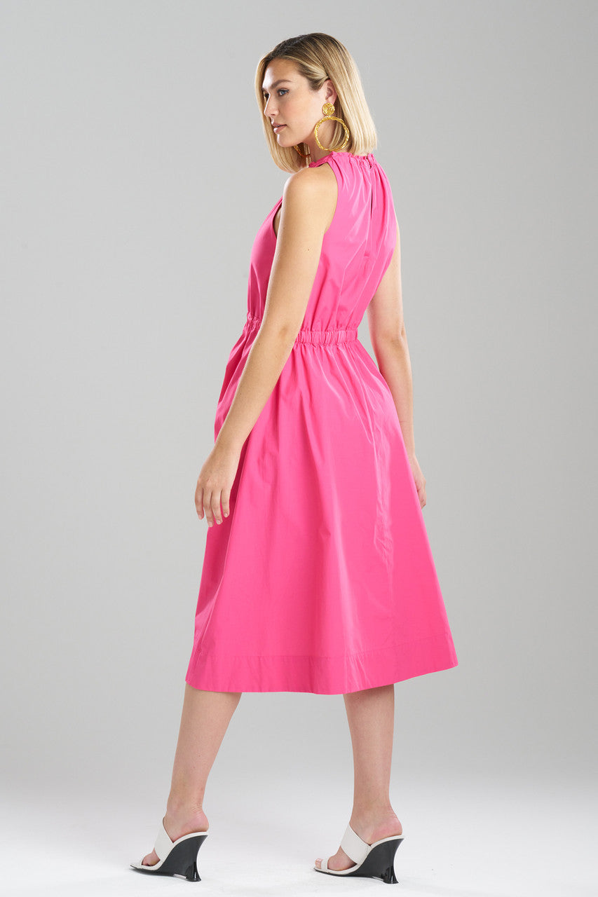 Buy Techno Poplin Dress in Electric Pink Online Electric Pink