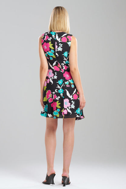 Buy Tangier Printed Silk Georgette Dress in Black Multi Online Black Multi