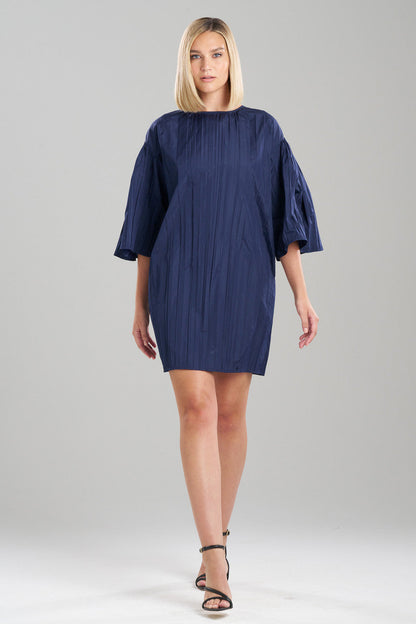 Buy Taffeta Plisse Dress in Midnight Navy Online Midnight Navy