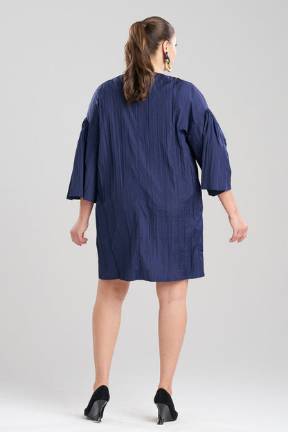 Buy Taffeta Plisse Dress in Midnight Navy Online Midnight Navy