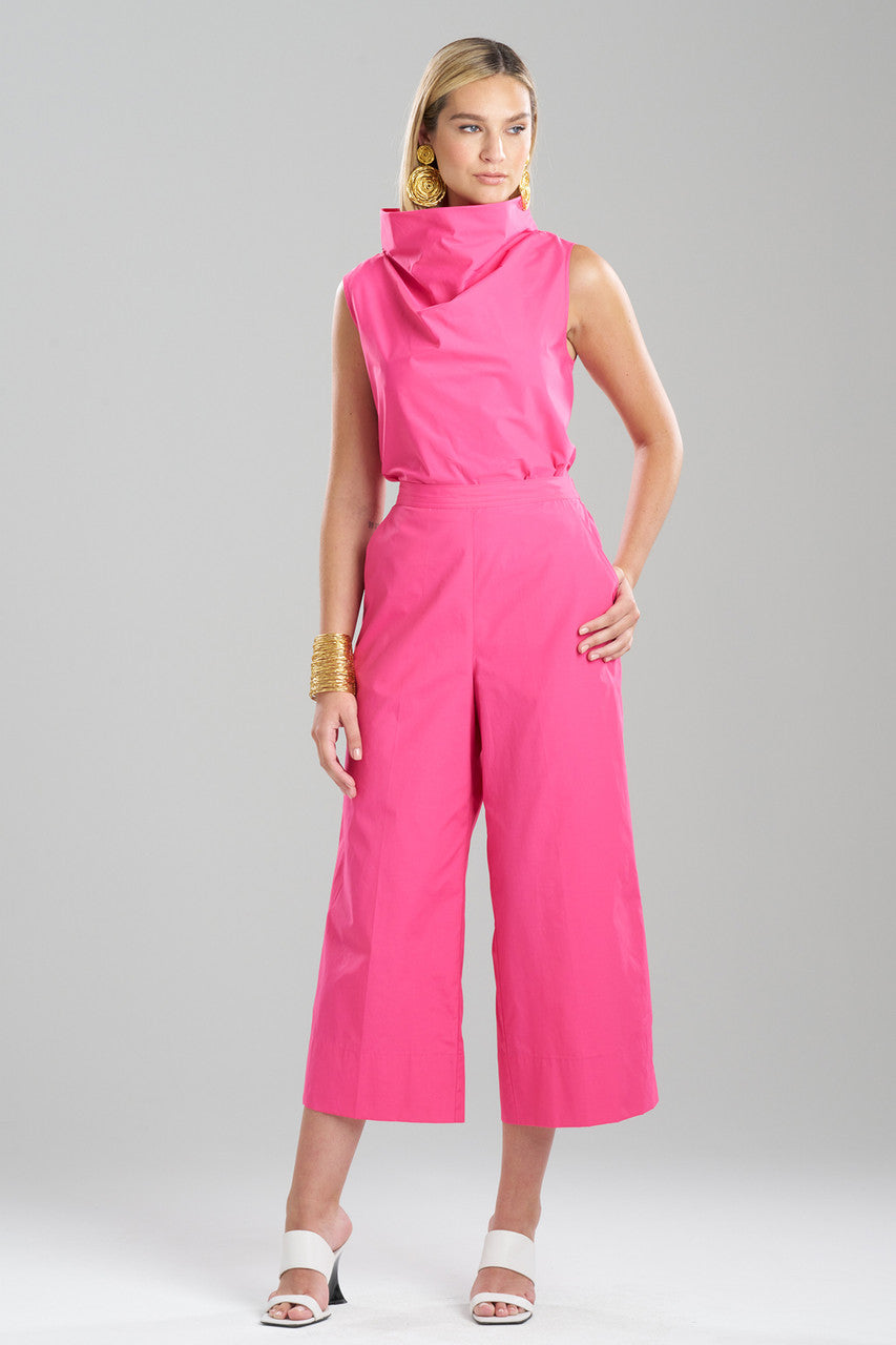 Buy Techno Poplin Cropped Pants in Electric Pink Online Electric Pink