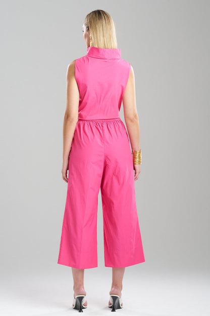 Buy Techno Poplin Cropped Pants in Electric Pink Online Electric Pink