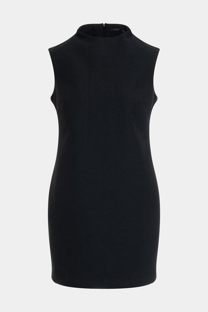 Canvas Cotton Sheath Dress Black