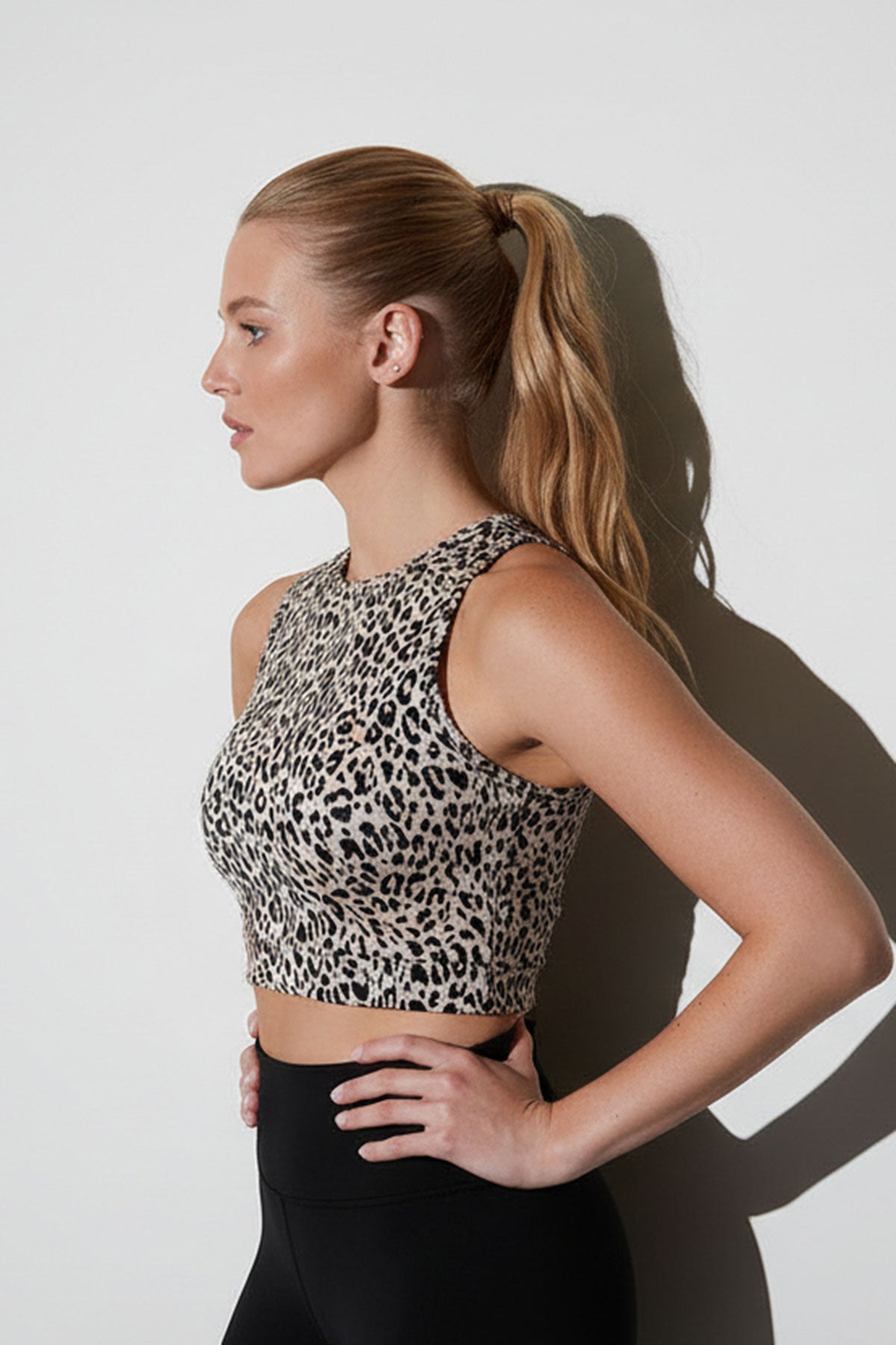Buy Getaway Crop Halter Jacqaurd Top in Natural Black Online Natural Black