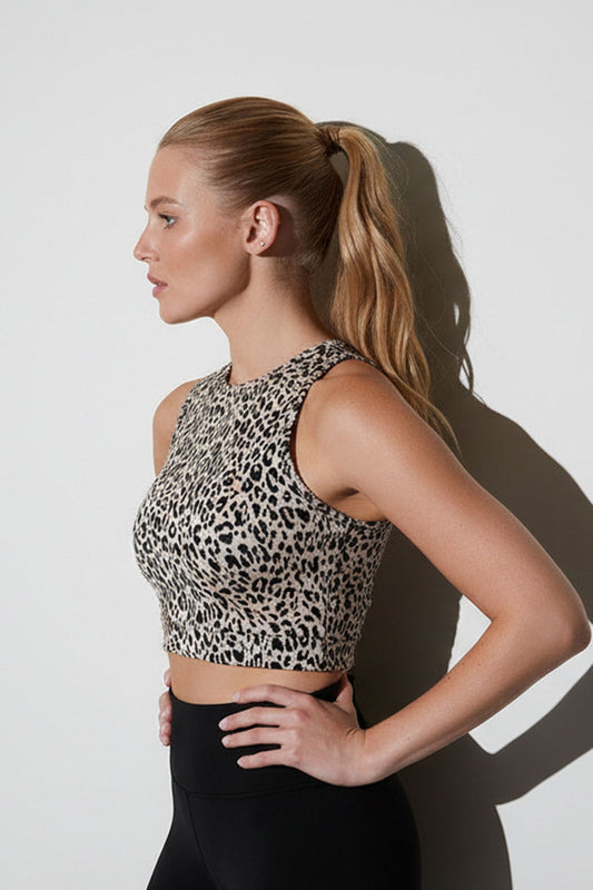 Buy Getaway Crop Halter Jacqaurd Top in Natural Black Online Natural Black
