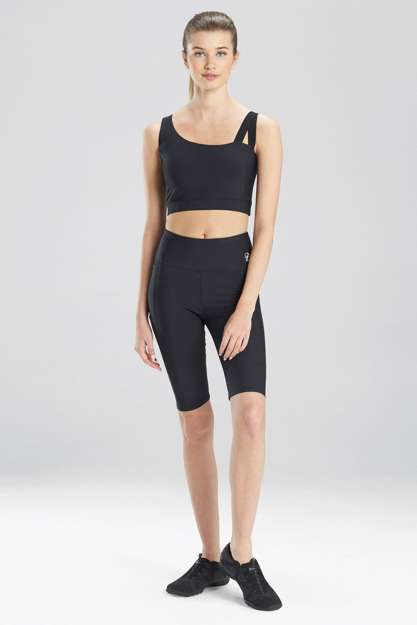 Buy Solstice Asymmetrical Cropped Cami in Black Online Black