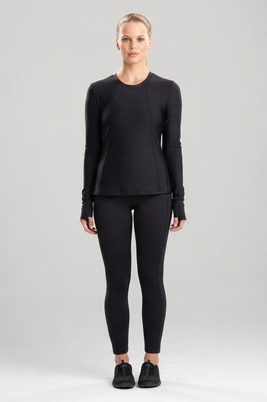 Buy Solstice Long Sleeve Top in Black Online Black