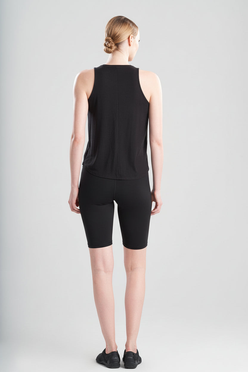 Buy Layering Elements High Low Tank in Black Online Black
